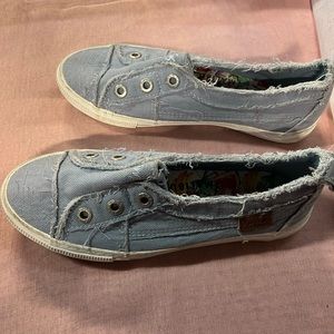 Blue Denim Blowfish Slip ons - Size 6worn twice